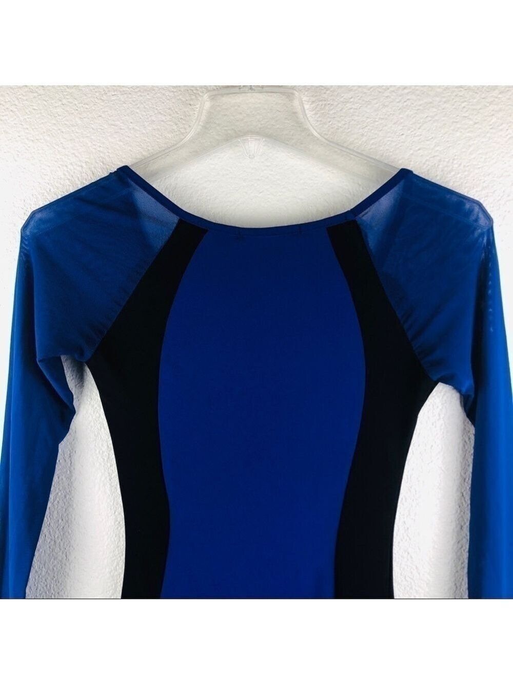 Women’s Symphony Blue Black Body Con Dress S 💕 - Picture 5 of 6